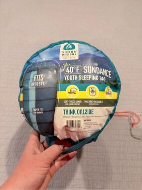 Sierra Designs Sundance 40°F Youth Sleeping Bag - Teal/Blue